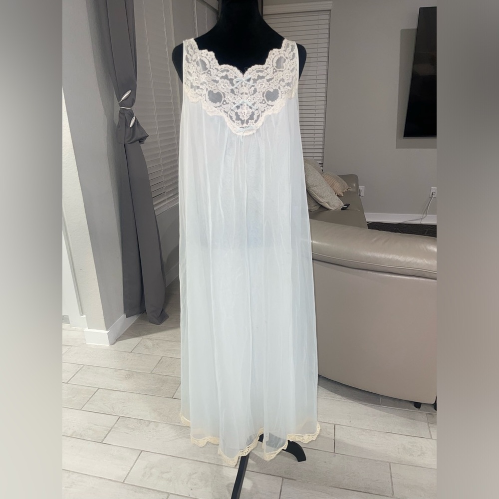 Vintage 1950/60s Gotham Lingerie Chiffon / Nylon Dual‎ Layer gown S check photos